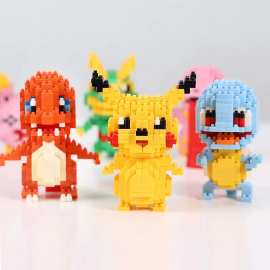 Micro Brick Pokémon 3D - Mini Briques Construction Pikachu Figurine Détaillée