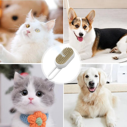 Brosse Vapeur Magique Chien Chat - Toilettage Démêlage Poils Animaux