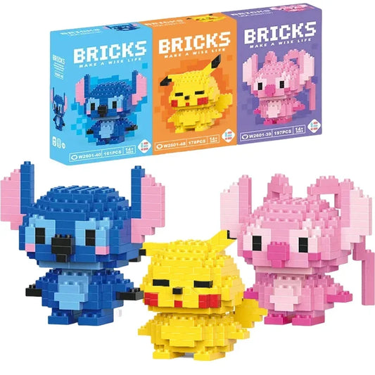 Micro Bricks 3D - Mini Briques Construction Figurines Animaux Détaillées