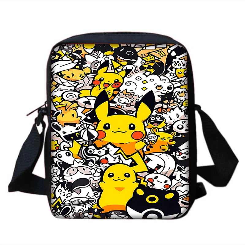 Sac à dos Pokémon - Cartable Scolaire - Sac à bandoulière, trousse