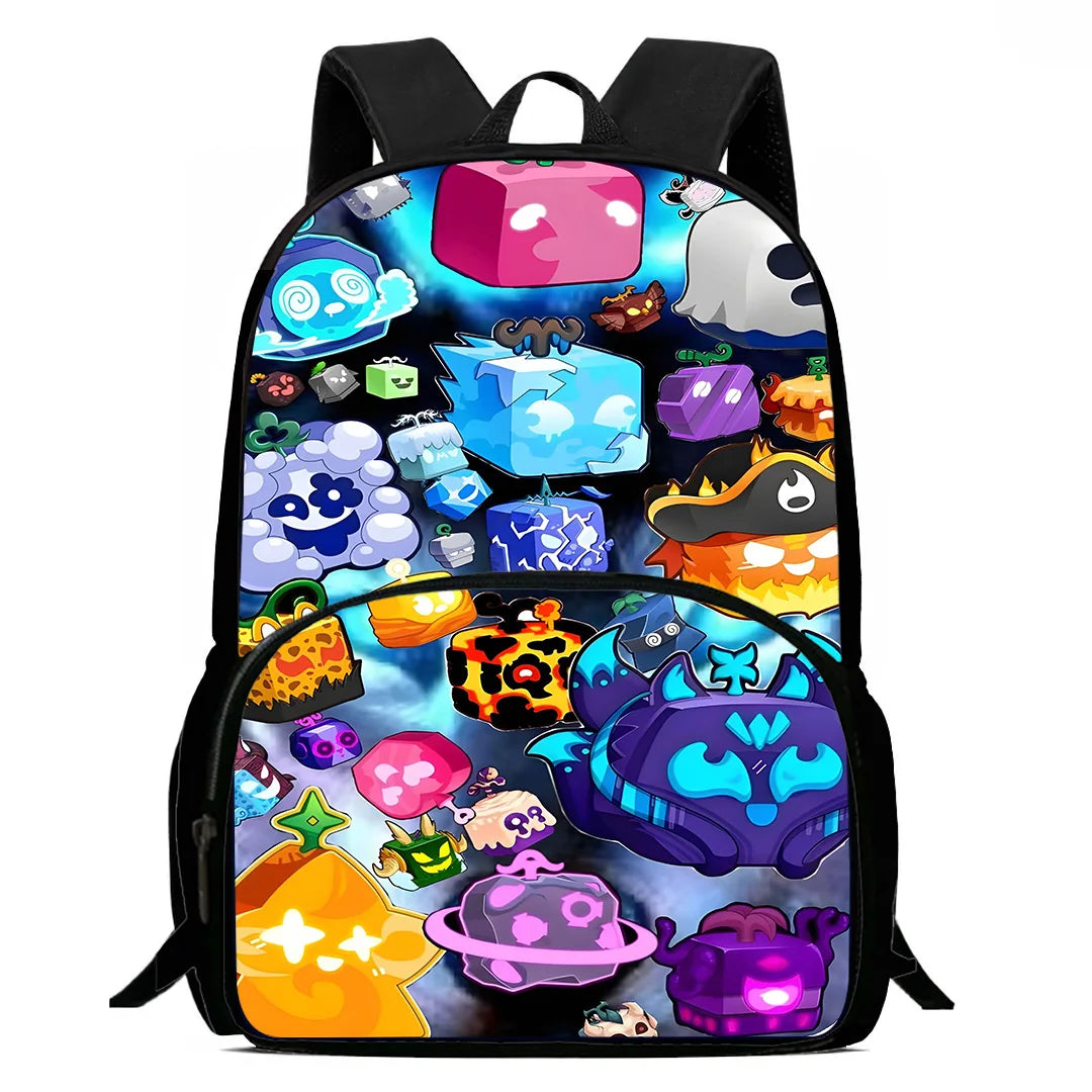 Sac à dos Blox Fruits Gaming - Cartable Scolaire, sac à bandoulière, Trousse