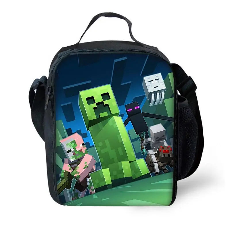 Sac à dos Minecraft - Sac à bandoulière, trousse