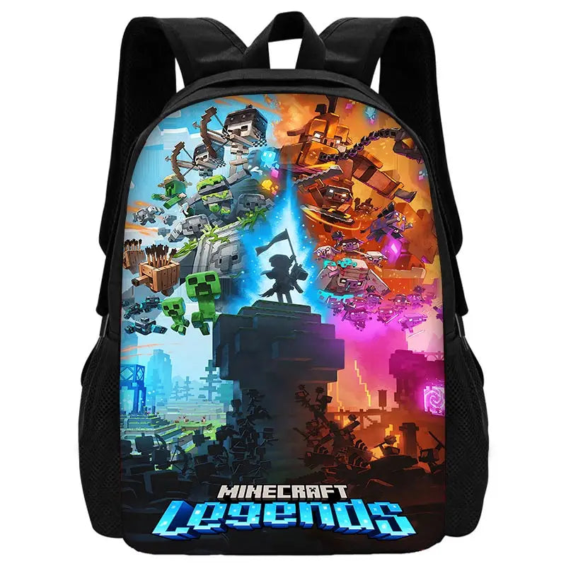 Sac à dos Minecraft - Sac à bandoulière, trousse