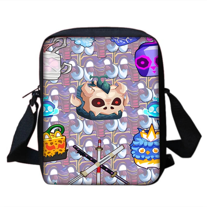 Sac à dos Blox Fruits Gaming - Cartable Scolaire, sac à bandoulière, Trousse