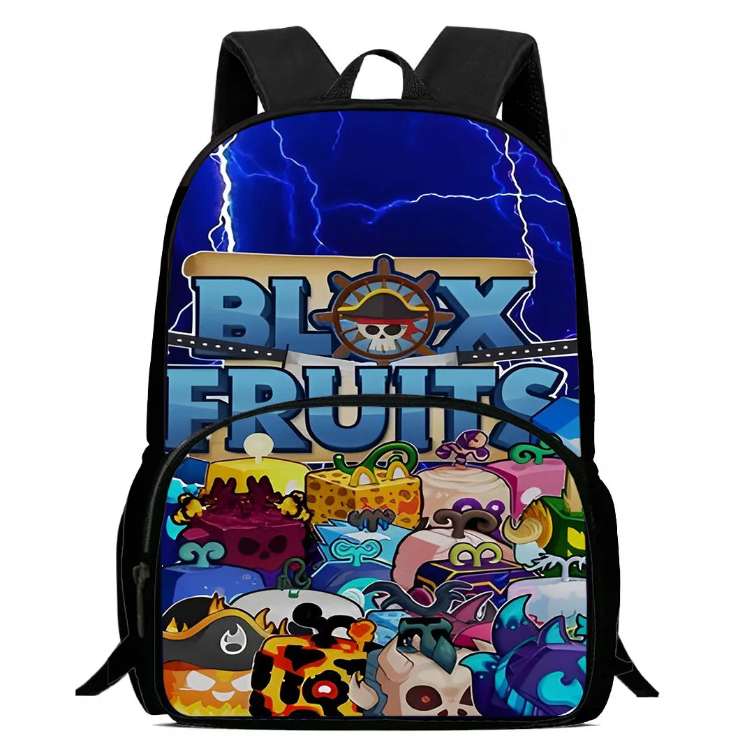 Sac à dos Blox Fruits Gaming - Cartable Scolaire, sac à bandoulière, Trousse