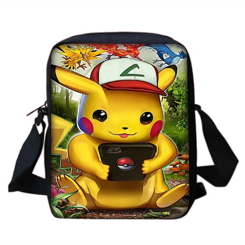Sac à dos Pokémon - Cartable Scolaire - Sac à bandoulière, trousse