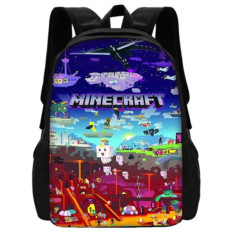 Sac à dos Minecraft - Sac à bandoulière, trousse