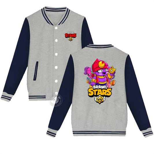 Gilet Brawl Stars Enfant - Veste Sans Manches Gaming Streetwear