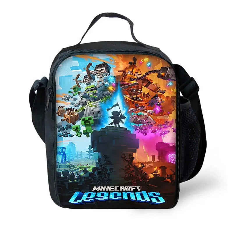 Sac à dos Minecraft - Sac à bandoulière, trousse