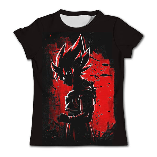 T-Shirt Dragon Ball Z - Tee-Shirt Goku Super Saiyan Manga Anime Enfant Adulte