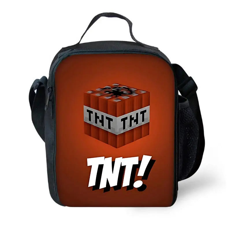 Sac à dos Minecraft - Sac à bandoulière, trousse
