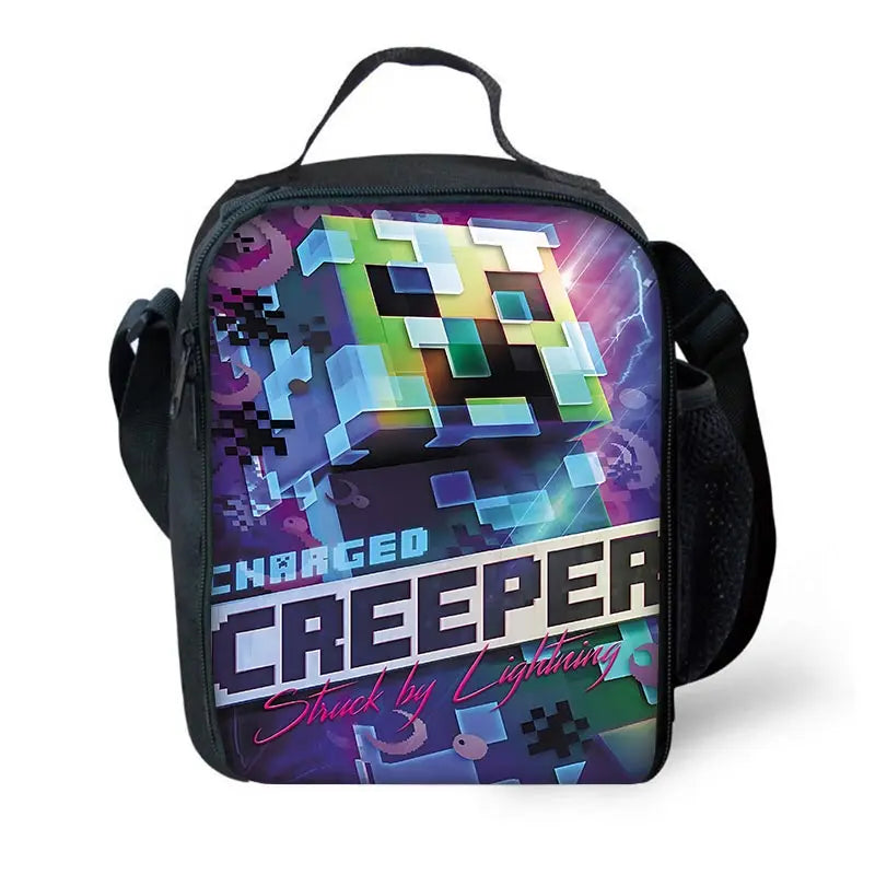 Sac à dos Minecraft - Sac à bandoulière, trousse