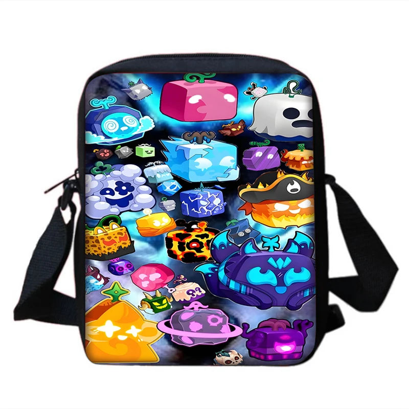Sac à dos Blox Fruits Gaming - Cartable Scolaire, sac à bandoulière, Trousse
