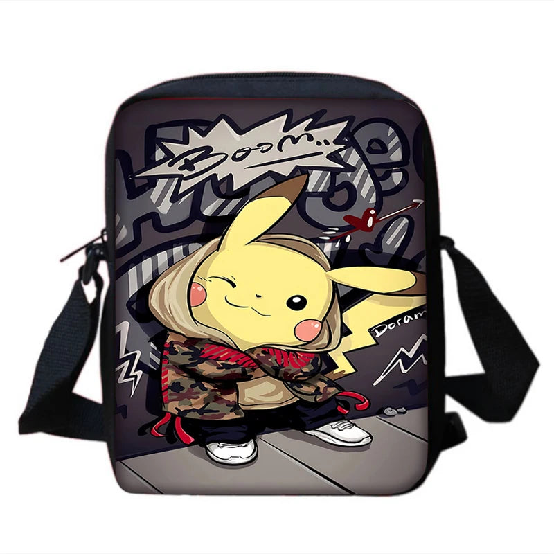 Sac à dos Pokémon - Cartable Scolaire - Sac à bandoulière, trousse