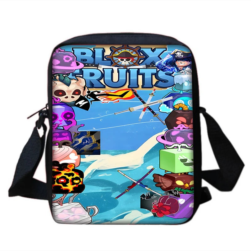 Sac à dos Blox Fruits Gaming - Cartable Scolaire, sac à bandoulière, Trousse