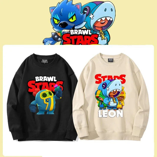 Pull Col Rond Brawl Stars - Sweat Gaming Enfant Confortable Coton