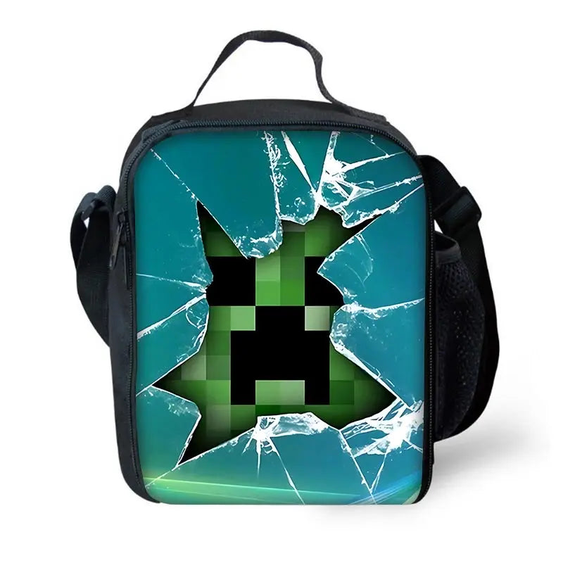 Sac à dos Minecraft - Sac à bandoulière, trousse