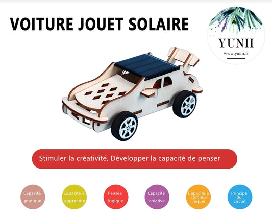 Voiture Jouet Solaire - Jouet Éducatif Écologique Énergie Solaire Enfant