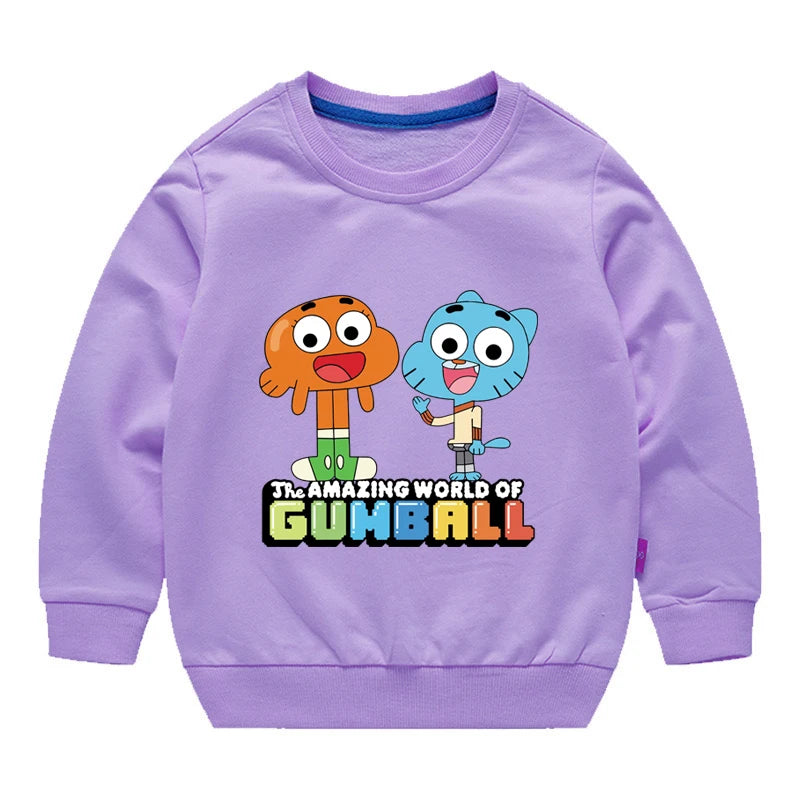 Pull Gumball Enfant - Sweat Le Monde Incroyable de Gumball Garçon Fille