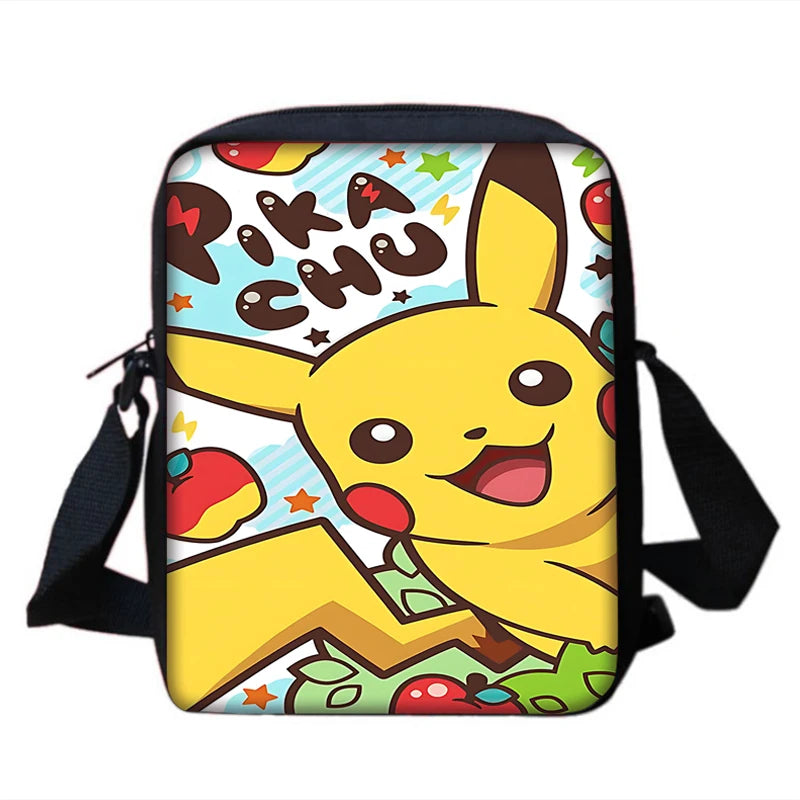 Sac à dos Pokémon - Cartable Scolaire - Sac à bandoulière, trousse