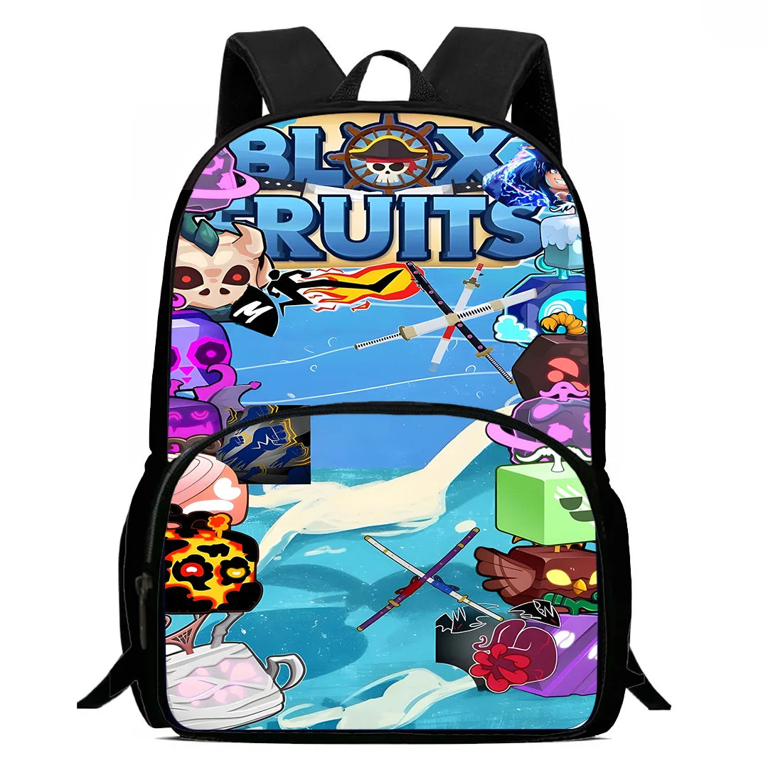Sac à dos Blox Fruits Gaming - Cartable Scolaire, sac à bandoulière, Trousse