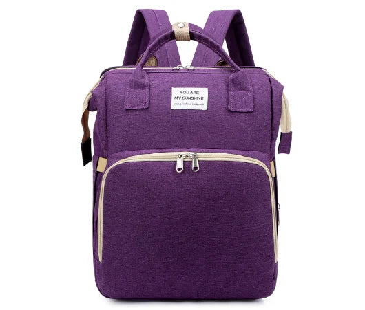 Sac à Dos à Langer Multifonction - Lit Bébé Dépliable Portable Voyage