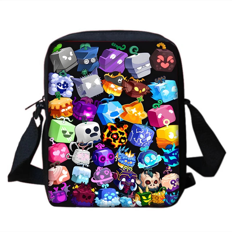 Sac à dos Blox Fruits Gaming - Cartable Scolaire, sac à bandoulière, Trousse
