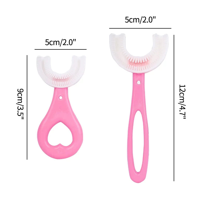 Dimensions de la brosse à dents en U