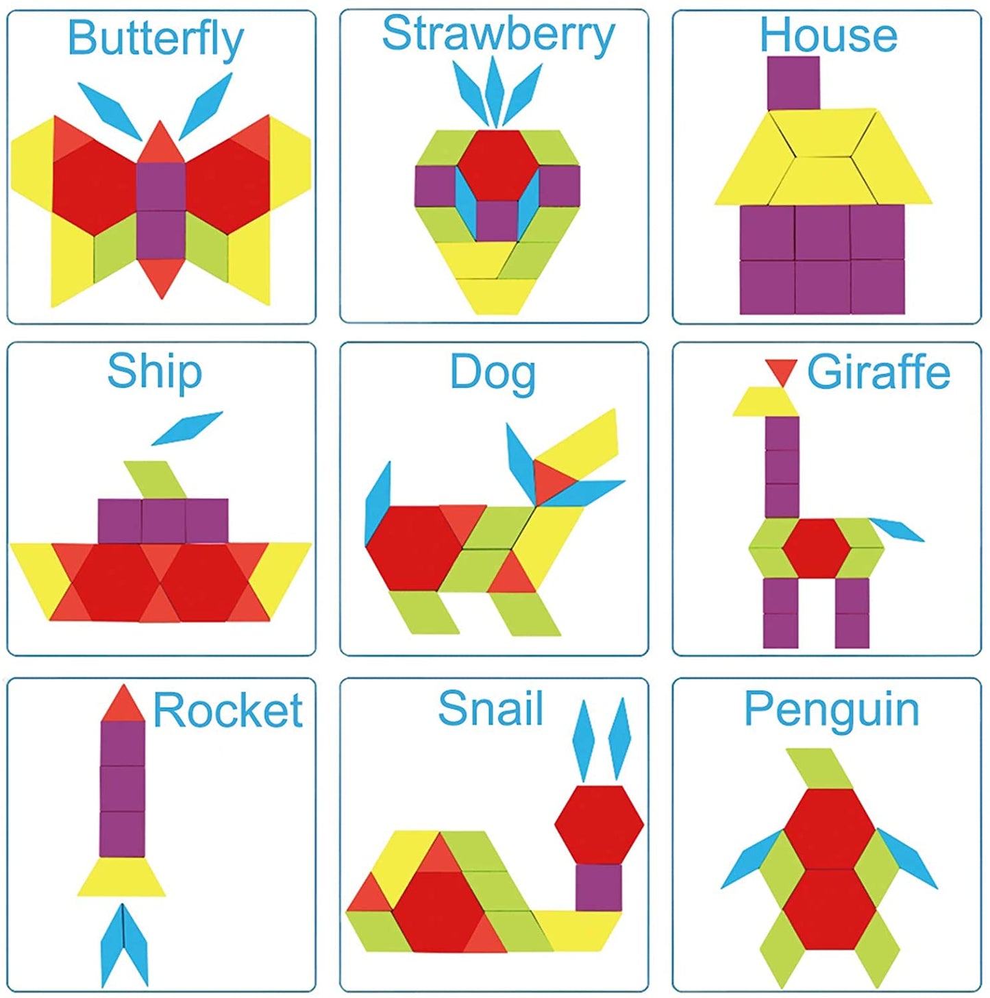 Puzzle Éducatif en bois montessori