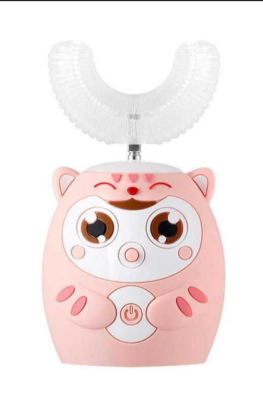 Brosse à dents en forme de U pour enfant Rose