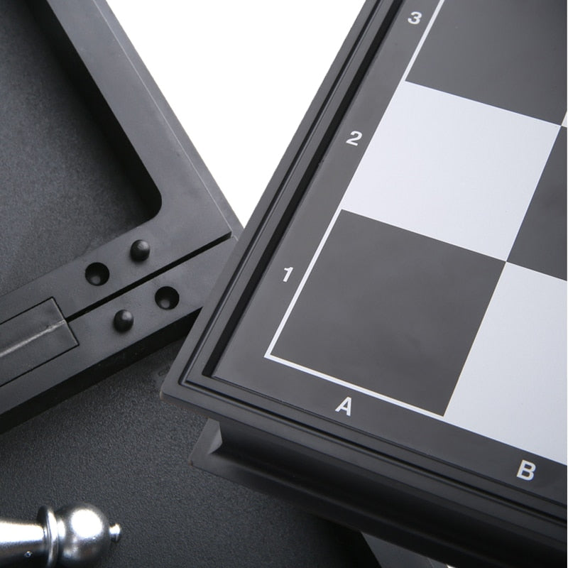 Jeu d'Échecs Magnétique Portable - Échiquier Pliable Voyage Enfant Adulte