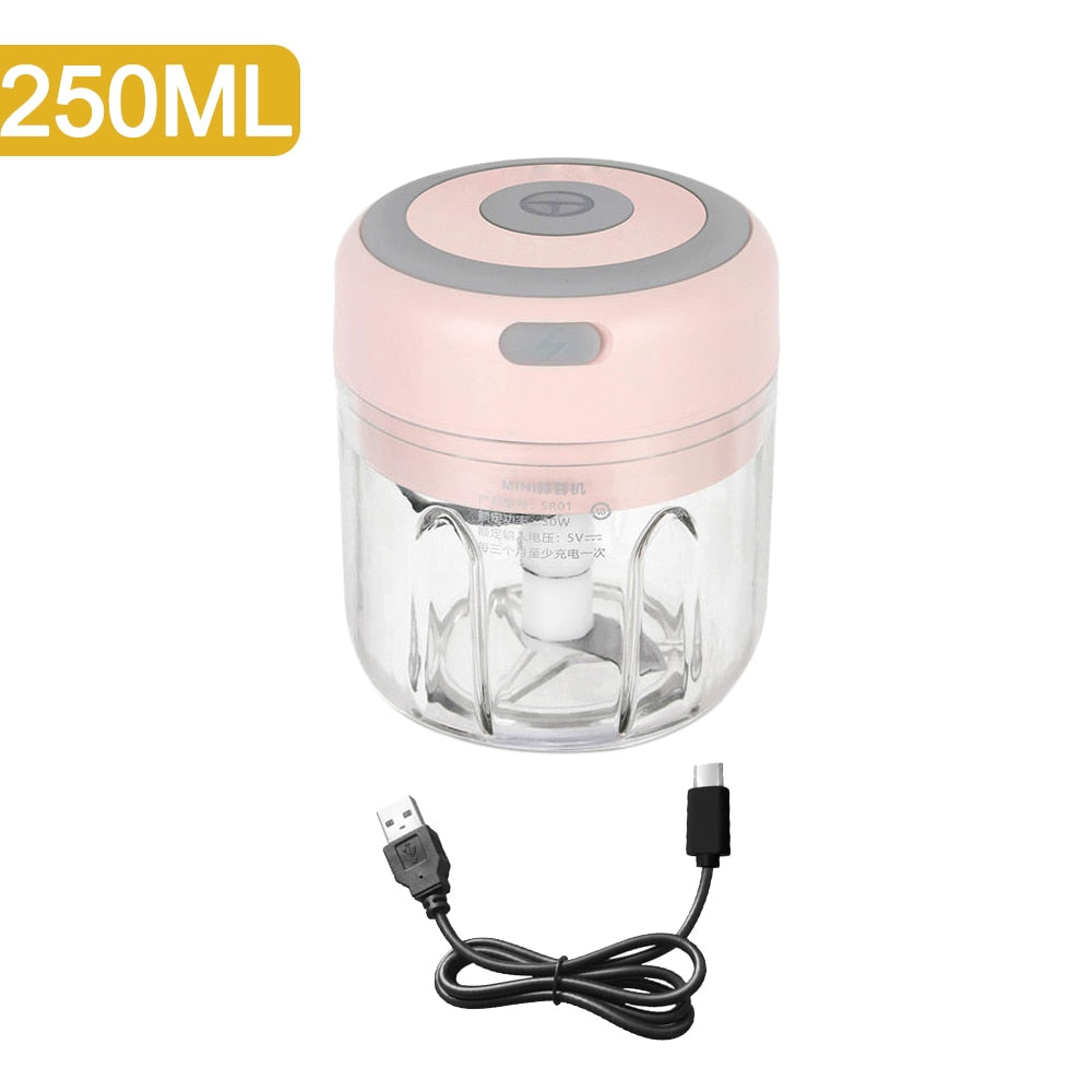 Press Ail Électrique Sans Fil - Hachoir Mixeur Portable Cuisine USB