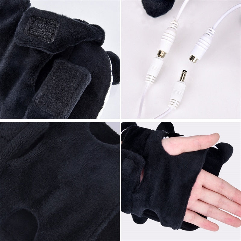 Chauffe-Mains Électrique USB - Gants Chauffants Hiver Confort Chaleur