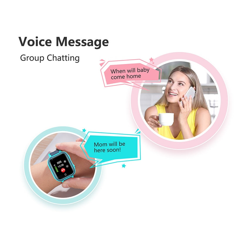 Montre Connectée Enfant 4G Vidéo - Smartwatch GPS Appel Vidéo Garçon Fille