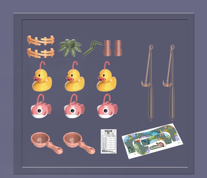 Pêche aux Canards Electrique musical - Jeu de pêche aux canards éducatif montessori pour enfants