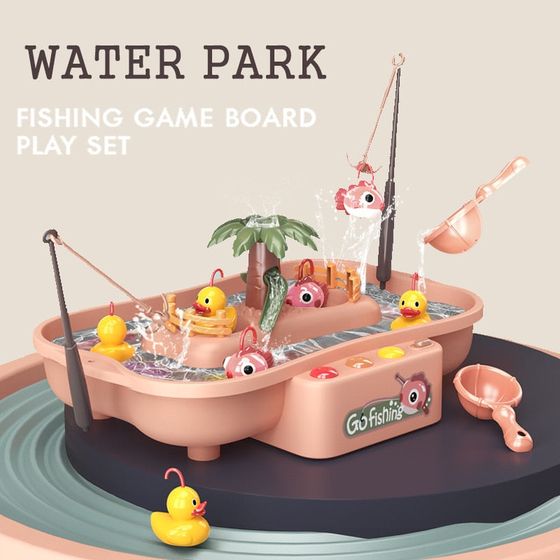 Pêche aux Canards Electrique musical - Jeu de pêche aux canards éducatif montessori pour enfants