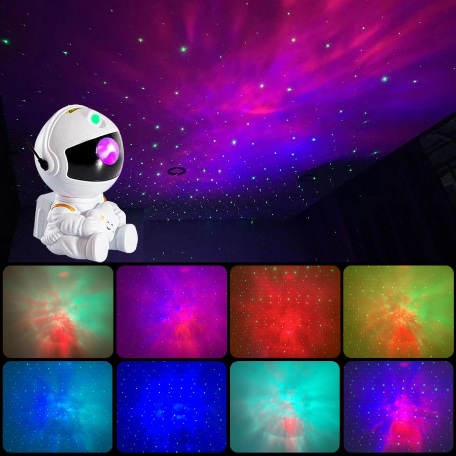 Astronaute projecteur d'étoiles - projecteur de galaxie, veilleuse étoilée, lampe de nuit