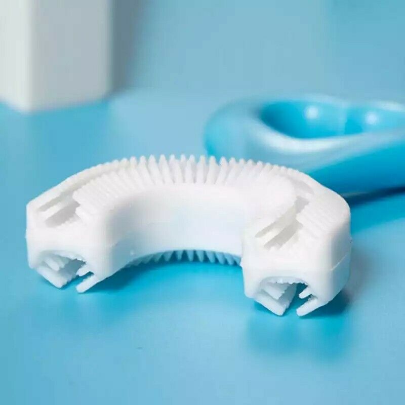Tête de Brosse à dents en U bleu