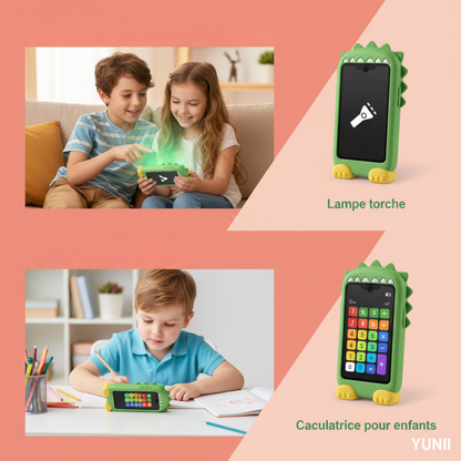 Smartphone Musical Licorne & Dino Enfant - Téléphone Jouet Éducatif Écran Tactile 8GB