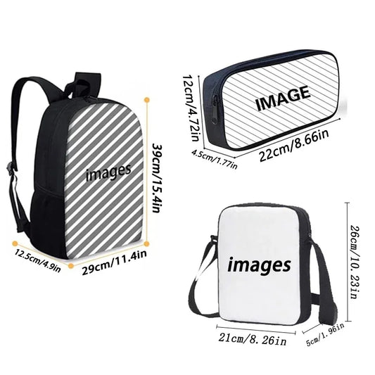 Sac à dos Pokémon - Cartable Scolaire - Sac à bandoulière, trousse
