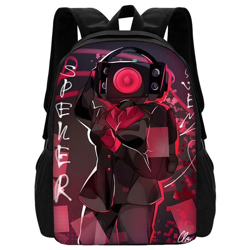 Sac à dos Skibidi - Cartable Scolaire, sac à Bandoulière, trousse