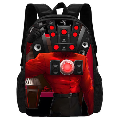 Sac à dos Skibidi - Cartable Scolaire, sac à Bandoulière, trousse