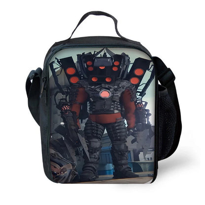 Sac à dos Skibidi - Cartable Scolaire, sac à Bandoulière, trousse