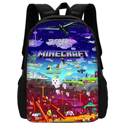 Sac à dos Minecraft - Sac à bandoulière, trousse