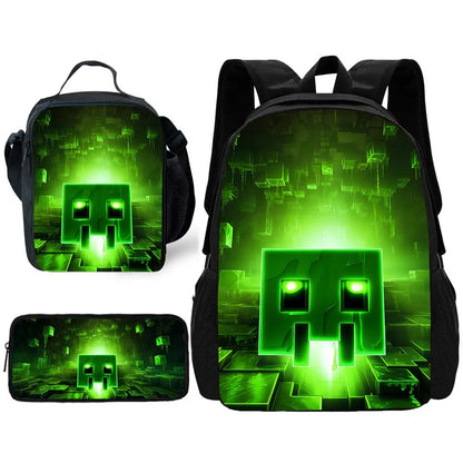 Sac à dos Minecraft - Sac à bandoulière, trousse