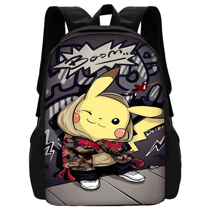 Sac à dos Pokémon - Cartable Scolaire - Sac à bandoulière, trousse