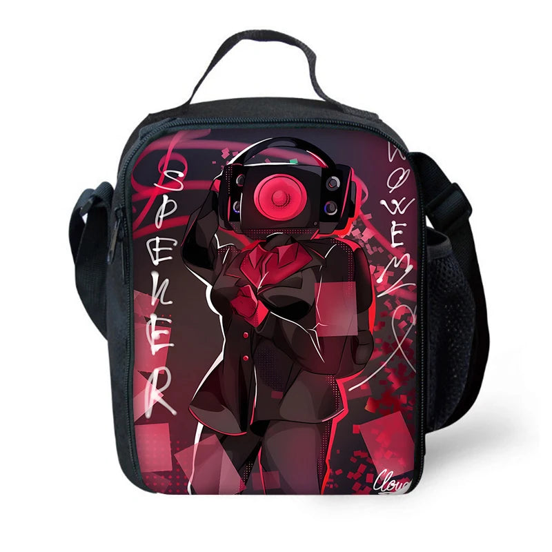 Sac à dos Skibidi - Cartable Scolaire, sac à Bandoulière, trousse