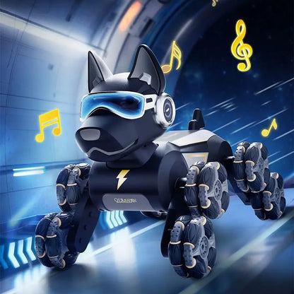 Chien Robot Télécommandé Intelligent - Jouet Acrobatique Interactif Enfant
