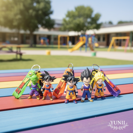 Collection porte-clés Dragon Ball Z dans la cour d'école - YUNII