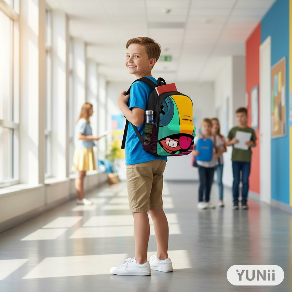 Enfant portant le sac à dos Brawl Stars - lifestyle YUNII